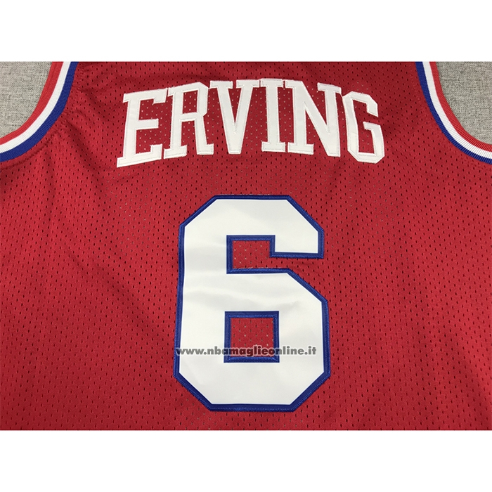 Maglia Philadelphia 76ers Julius Erving #6 Mitchell & Ness 1982-83 Rosso